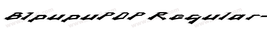 BJpupuPOP Regular字体转换
